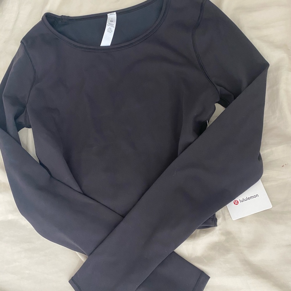 Lululemon wunder train cropped long sleeve